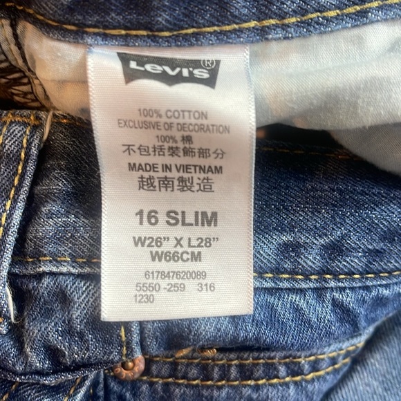 Levi’s 550 16 Slim Jeans 26x28 - Picture 8 of 8